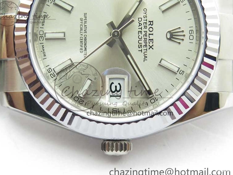 Edition DateJust 41 VSF 904L VS3235 Silver Bracelet 126334 Best on Dial 1:1 SS Oyster 0506
